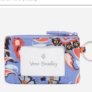 Vera Bradley Mural Garden Lighten Up Zip ID Case